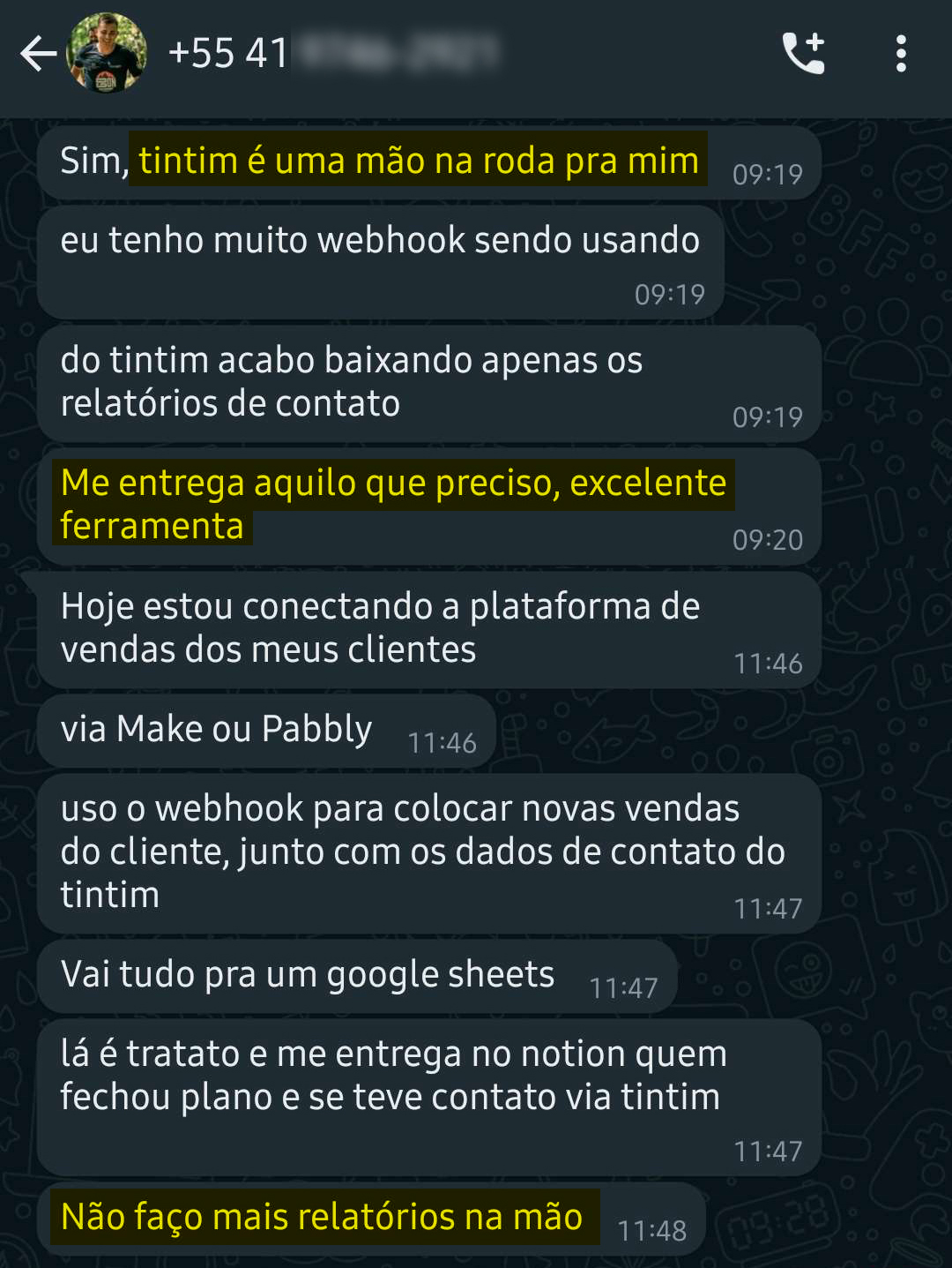 Depoimento WhatsApp 3